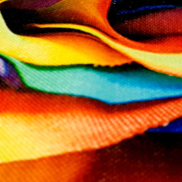 Rainbow Rose Throw Pillow Cover 16" x 16" - Picture 3 of 9